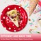 Party Paper Plates, Red Polka Dots - 7inch, 50pcs, Foil, Perfect for Birthday Celebrations